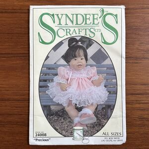NEW Syndee's Crafts 24008 Precious Doll Dress Pants Sewing Pattern 1991